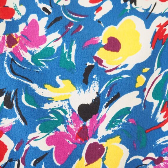 * Topshop Blue Floral Strappy Wrap Mini Dress sz US 12 - Picture 5 of 6